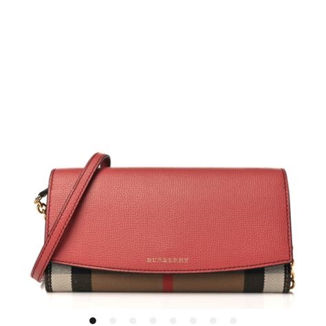 delivered burberry henley leather & genuine snakeskin wallet|BURBERRY Calfskin Haymarket Check Henley Wallet Red.